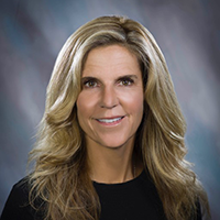 a woman with long blonde hair