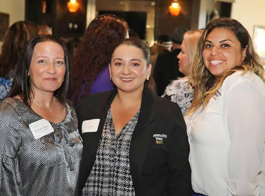 Team members at professional development event 